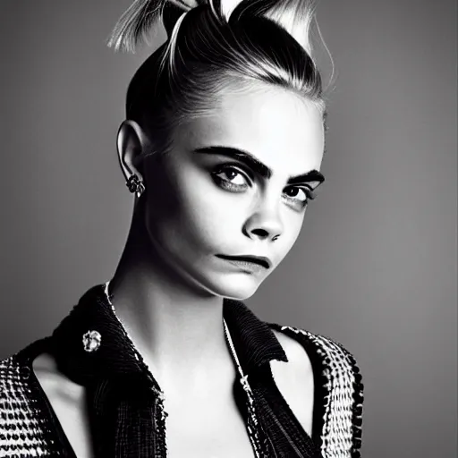portrait of beautiful cara delevingne with a 1 9 6 0 s | Stable ...