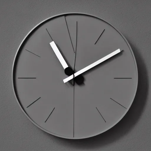 Image similar to a wall clock designed by Ron arad