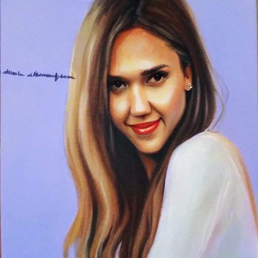 Image similar to a portret of Jessica alba, by Johanna, Martine