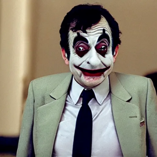 Image similar to A still of Mr Bean in Joker (2019)