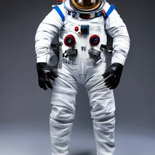 Image similar to studio photo still 8 2 9 4 of a full body gorilla in a space suit, 8 k, studio lighting, key light from right side