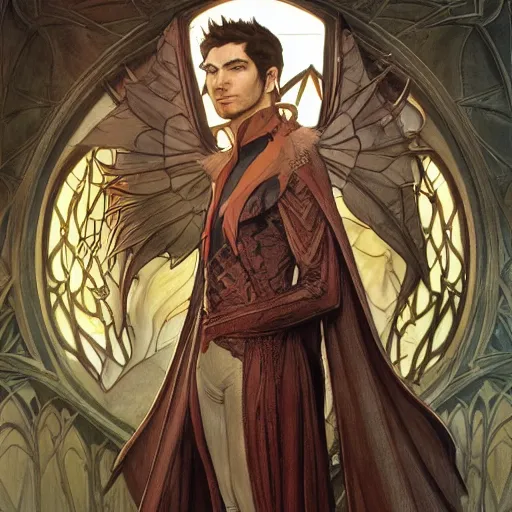 Prompt: Lucifer Morningstar as an Elf, highly detailed, digital painting, artstation, concept art, smooth, sharp focus, illustration, ArtStation, art by artgerm and greg rutkowski and alphonse mucha and J. C. Leyendecker and Edmund Blair Leighton and Katsuhiro Otomo and Geof Darrow and Phil hale and Ashley wood and Ilya repin and Charlie Bowater