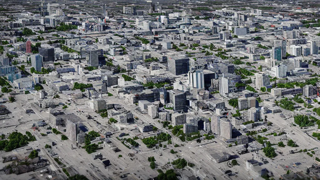 Image similar to tilt shift undeviating winnipeg