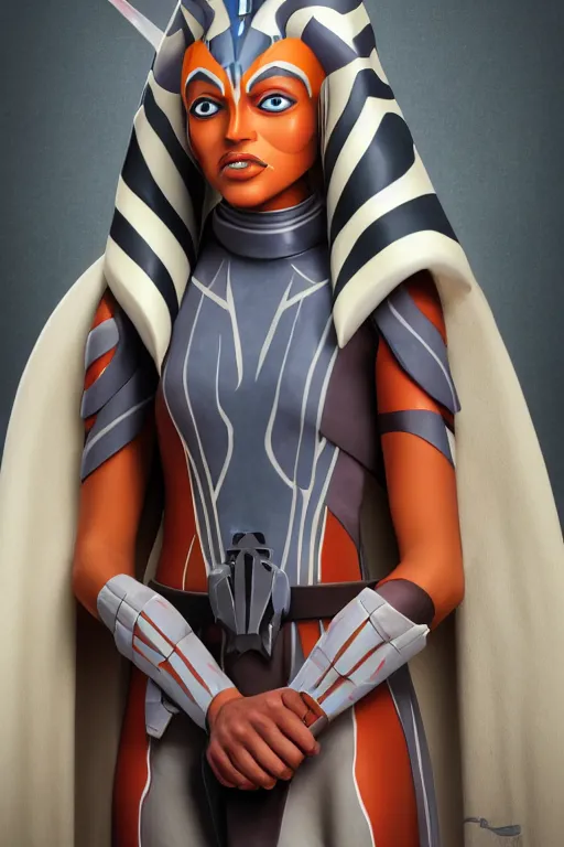 Image similar to portrait photo of ahsoka tano