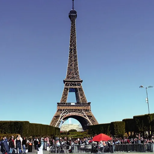 Prompt: bolsinaro in front of the eiffel tower. photorealistic.