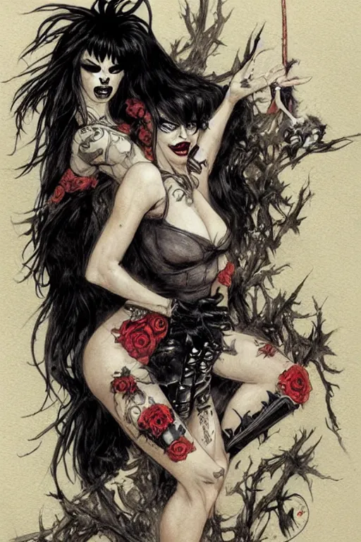 Prompt: pinup of death from sandman, by jean - baptiste monge