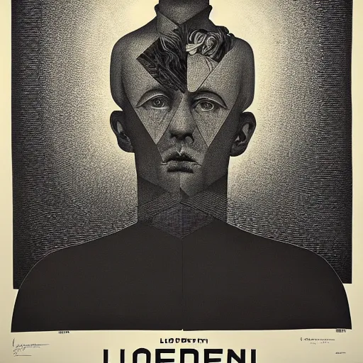 Image similar to lithography and etching polish poster conceptual figurative post - morden monumental portrait, highly conceptual figurative art, intricate detailed illustration, controversial poster art, polish poster art, geometrical drawings, no blur