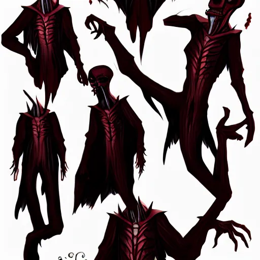 Image similar to vampire anatomy reference sheet,