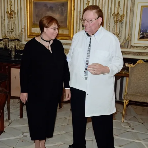 Image similar to walter withe with president michelle bachelet