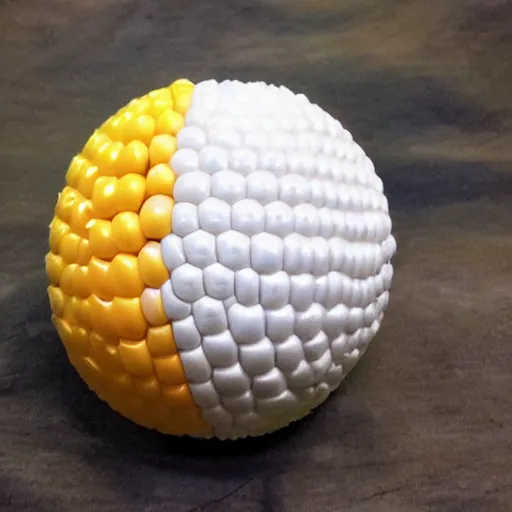 Image similar to Ball made of corn