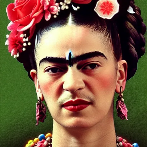 Prompt: pretty Frida Kahlo