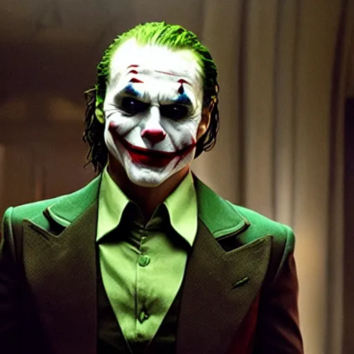 Image similar to tom cruise as the joker, movie still