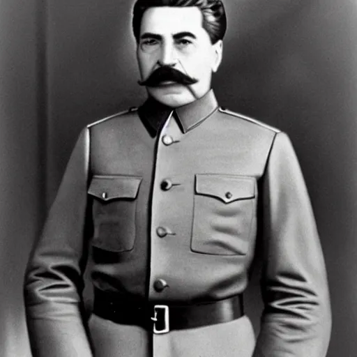 Image similar to portrait photo of stalin, elegant