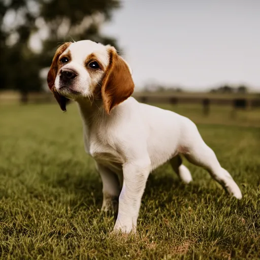 Image similar to a cute puppy wearing a cowboy hat, Canon EOS R3, f/1.4, ISO 200, 1/160s, 8K, RAW, unedited, symmetrical balance, in-frame