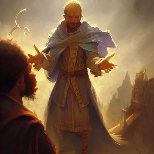 Image similar to a doctor using magic to heal patients in the baroque era, hearthstone art style, epic fantasy style art by Craig Mullins, fantasy epic digital art, epic fantasy card game art by Greg Rutkowski