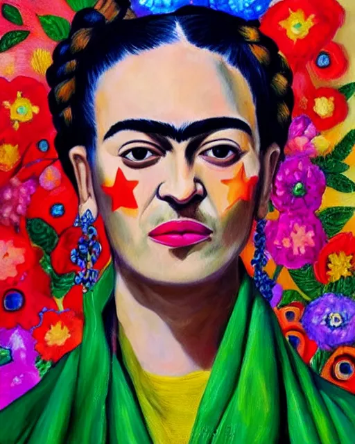 oil painting ; frida kahlo style ; bright colors ; | Stable Diffusion ...