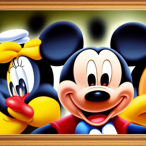 Prompt: mickey mouse high quality 3 d render trending in art station