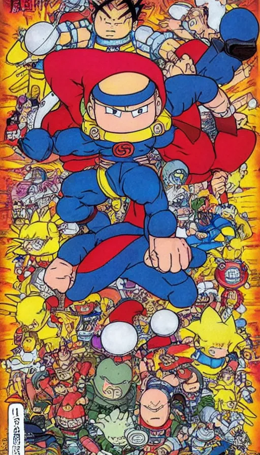 Image similar to rage, by akira toriyama