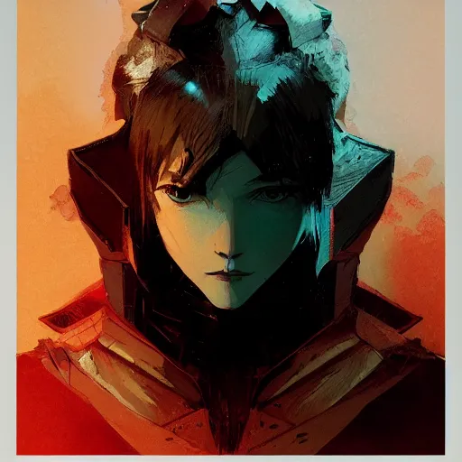 Prompt: portrait of Dragon from Katana Zero , dramatic lighting, illustration by Greg rutkowski, yoji shinkawa, 4k, digital art, concept art, trending on artstation