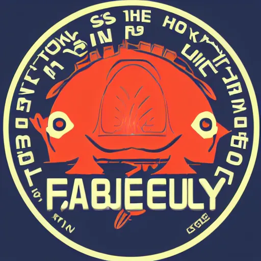 Image similar to fishery logo, a computer rendering by paul lucien dessau, corporate, vector, unsplash, purism, logo, iso 2 0 0, 1 9 9 0 s