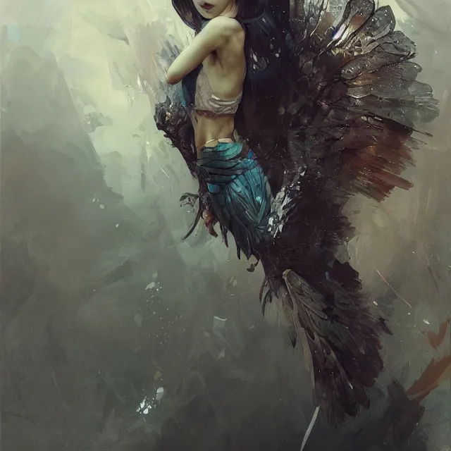 Prompt: very beauty girl asian, wings, hyper detailed, insane details, intricate, elite, elegant, luxury, by ismail inceoglu dragan bibin hans thoma greg rutkowski alexandros pyromallis rene maritte illustrated, perfect face, fine details, realistic shaded, fine - face, pretty face