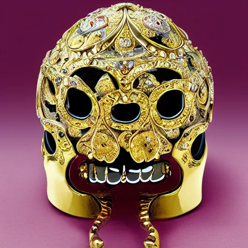 Image similar to an ornate faberge skull