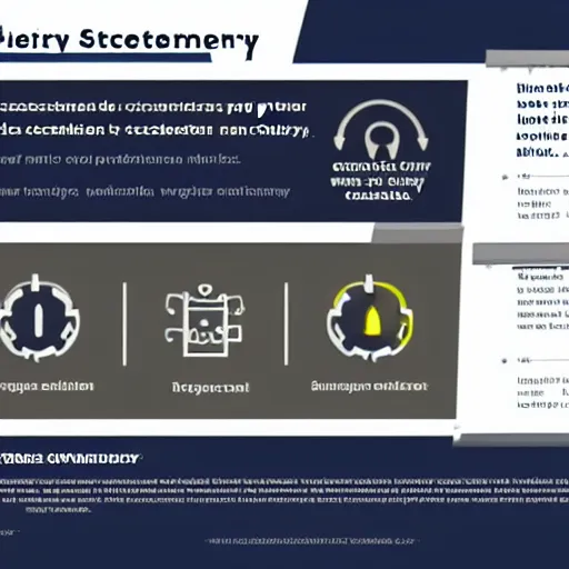 Image similar to powerpoint slide of a cybersecurity strategy