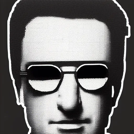 Prompt: portrait of Bono made of Lego