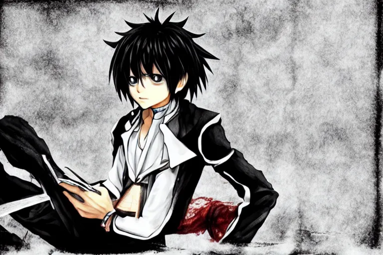 Image similar to l · lawliet, notebook, death note