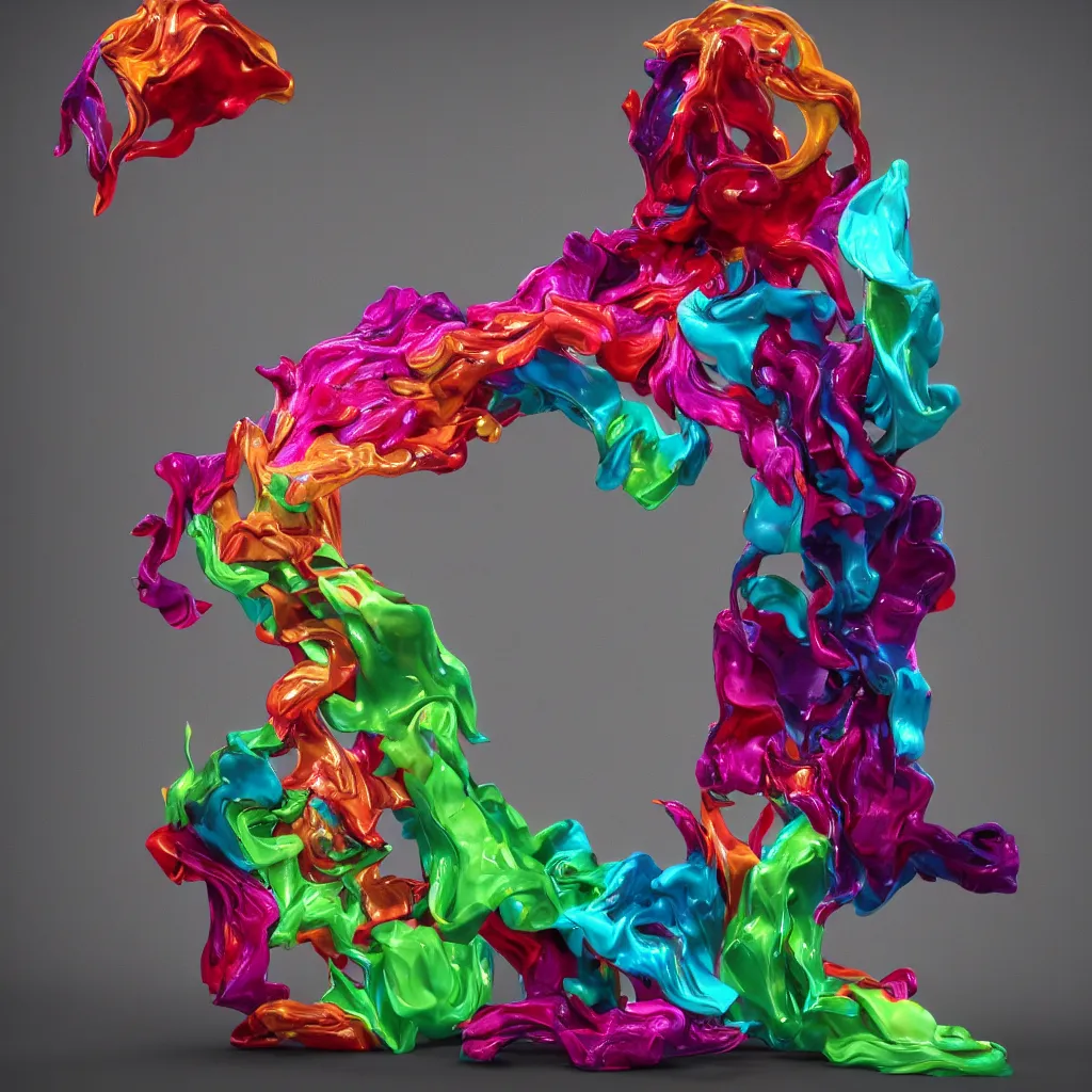 Image similar to painful pleasures by lynda benglis, octane render, colorful, 4 k, 8 k