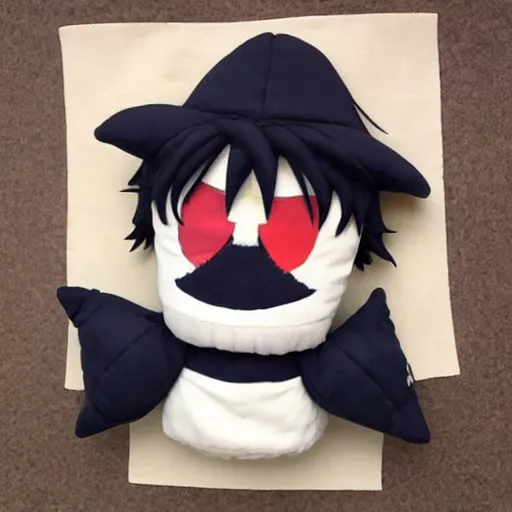 Image similar to cute fumo plush of the gentleman thief who steals hearts and possessions alike