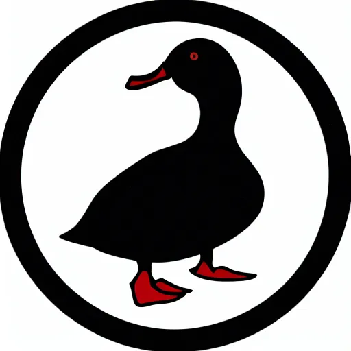 Image similar to a duck, modern, pictorial mark, iconic logo symbol