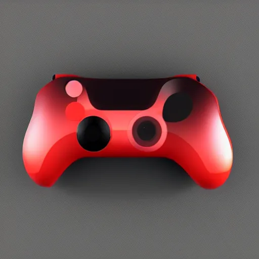 Prompt: a concept release of a gaming controller in the shape of an apple