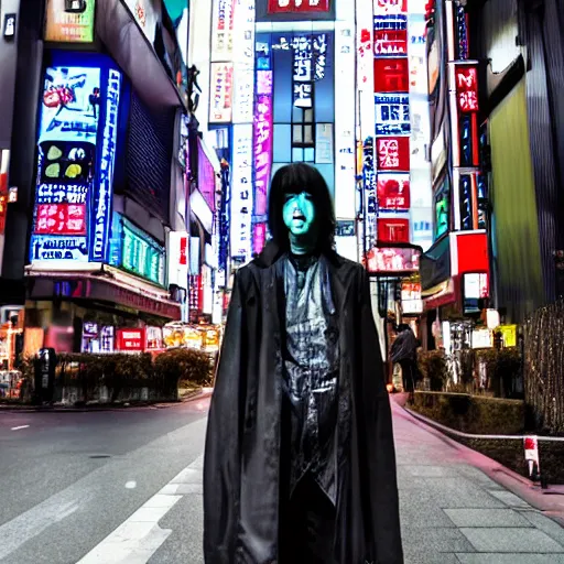 Prompt: cyberpunk vampire in tokyo