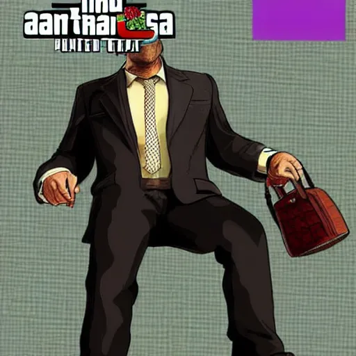 Image similar to Lalo Salamanca from Better Call Saul as a GTA character portrait, Grand Theft Auto, GTA cover art