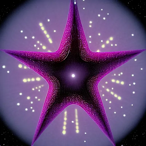 Image similar to blender render of a star