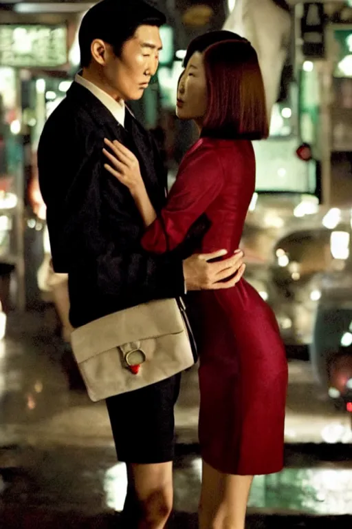 Prompt: in the mood from love directed by wong-kar-wai starring Dichen Lachman