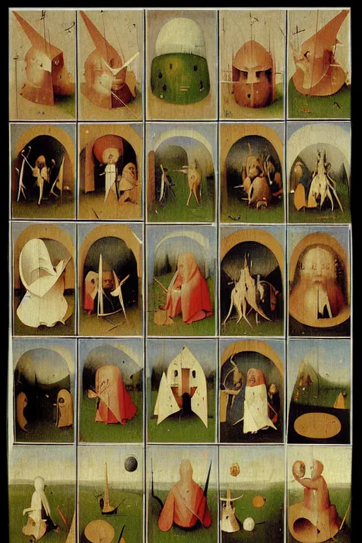 Image similar to hieronymus bosch sprite sheet