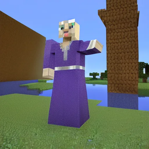 Image similar to minecraft skin of queen elizabeth, queen elizabeth in minecraft, as a minecraft skin