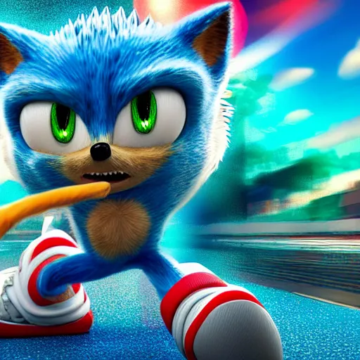 ArtStation - Hyper Sonic - Sonic the Movie + Speed Edit