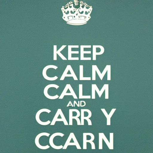 Image similar to keep calm and carry on