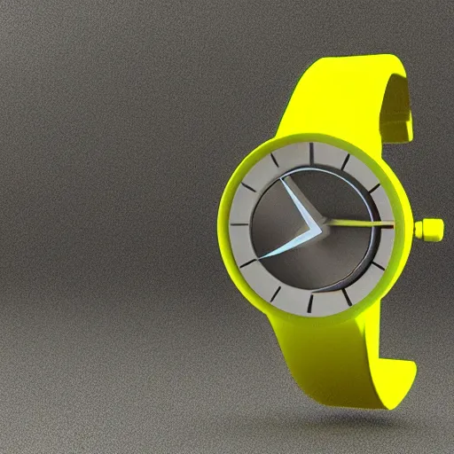 Prompt: futuristic wrist watch, 3d render, cinematic shot, hyper realistic