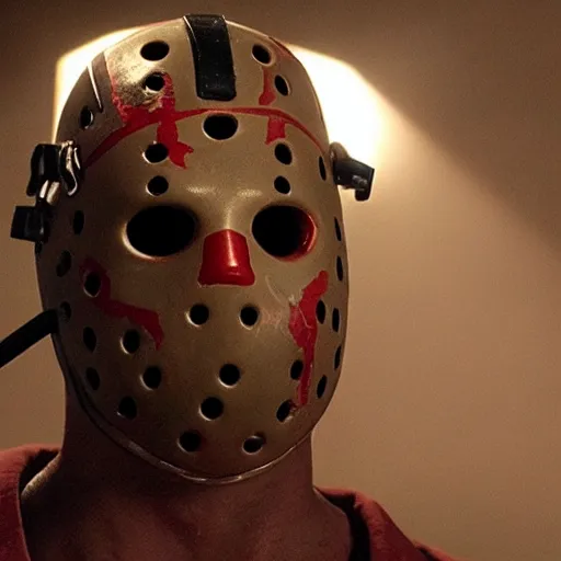 Image similar to a still of jason from friday the 1 3 th