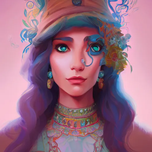 Image similar to a portrait of a beautiful gypsy, art by lois van baarle and loish and ross tran and rossdraws and sam yang and samdoesarts, digital art, highly detailed, intricate, sharp focus, Trending on Artstation HQ, deviantart, unreal engine 5, 4K UHD image