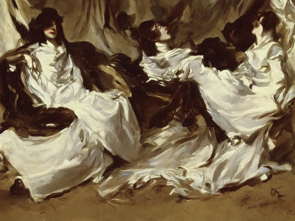 Prompt: painting by John Singer Sargent