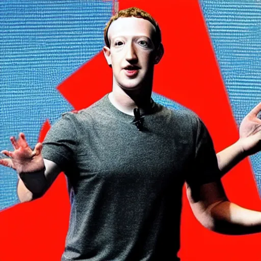 Image similar to cyborg mark zuckerberg