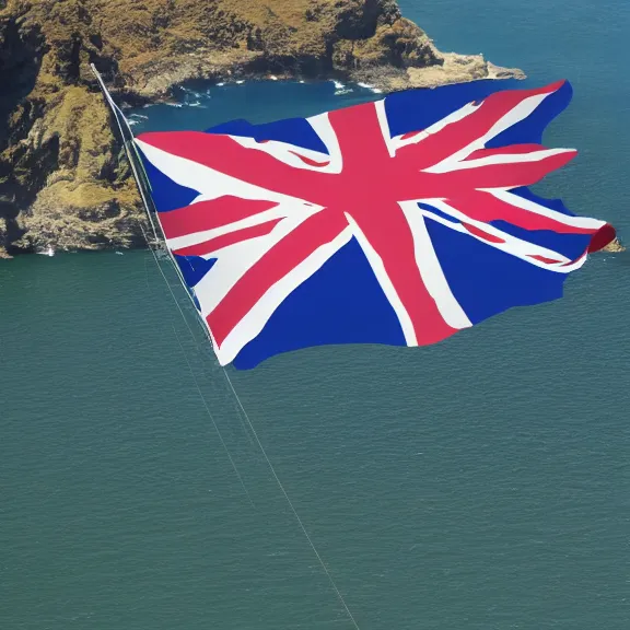 Image similar to the new flag of new zealand being flown, national contest winner, with no references to the commonwealth