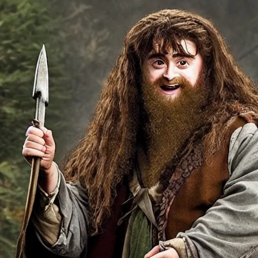 Image similar to Daniel Radcliffe as a Hagrid