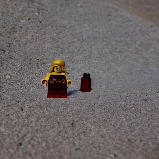 Prompt: harry potter lego, death valley national park