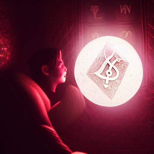 Image similar to intricate garnet engraved in magical runes, octane render, volumetric, volumetric lighting, cinematic framing, cover art, loish van baarle, 8 k, sharp focus, octane render, lantern, volumetric, ray tracing, artstation trending, moon, subsurface scatter, pocketwatch, cgsociety, sense of awe, mystical